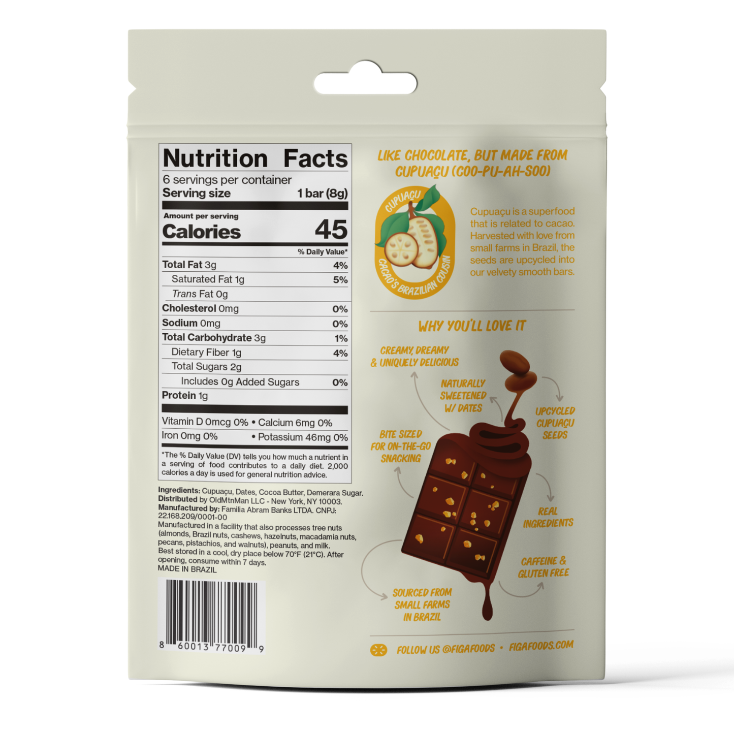 Figa Minis - Fruity | 6-Pack Snack Pouch
