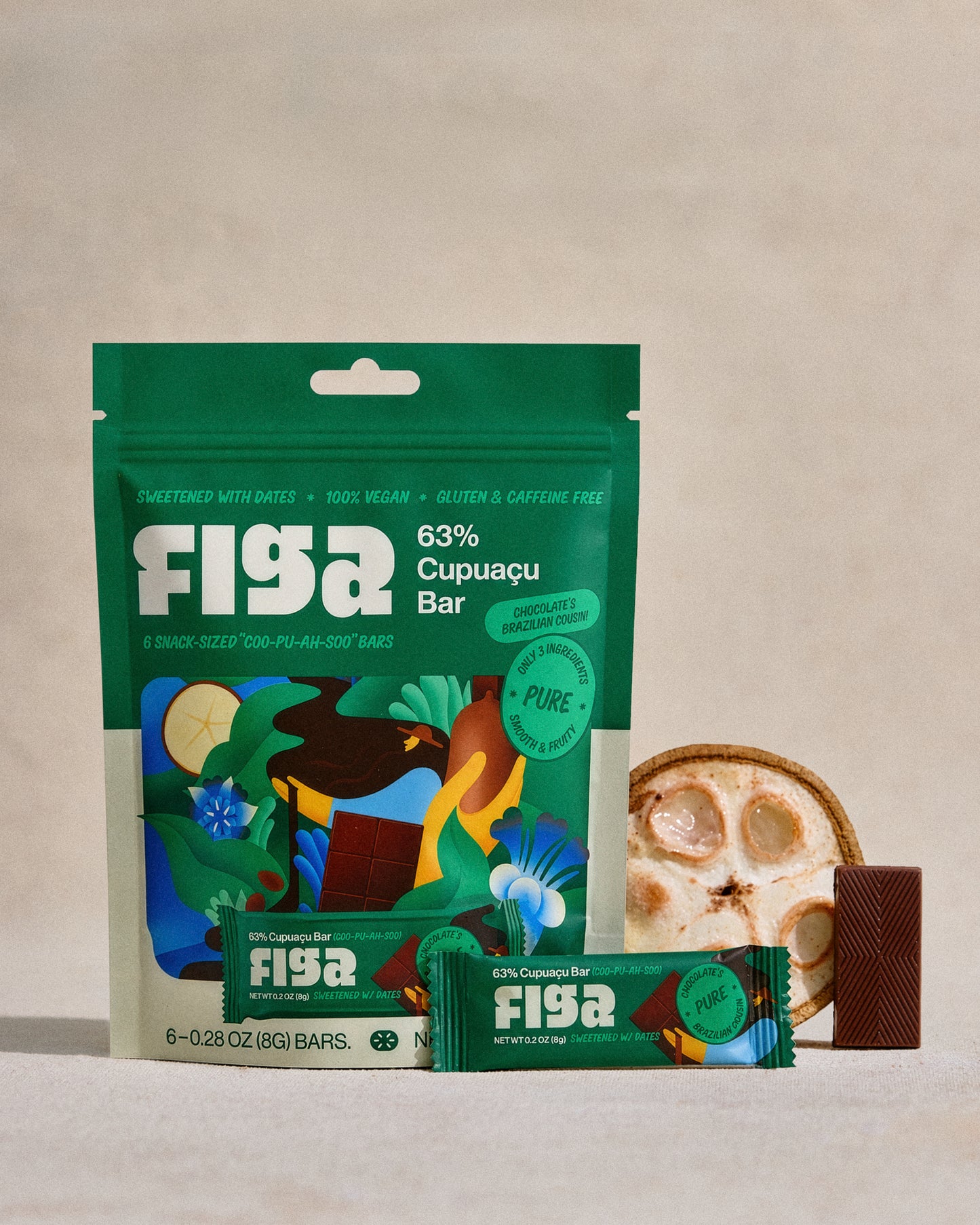 Figa Minis - Pure | 6-Pack Snack Pouch