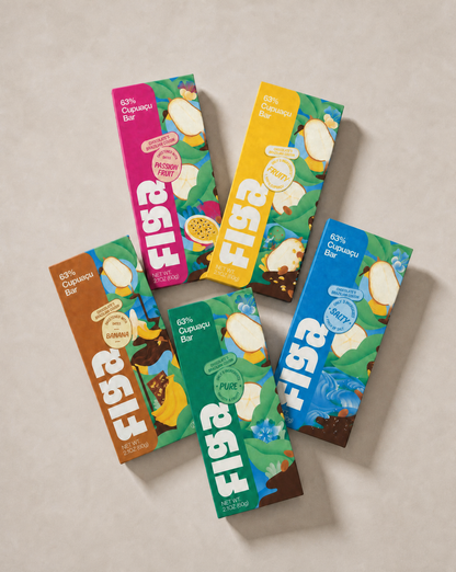 The Figa Variety Set  | Chocolate's Brazilian Cousin: Passion Fruit, Fruity, Banana, Pure, Salty